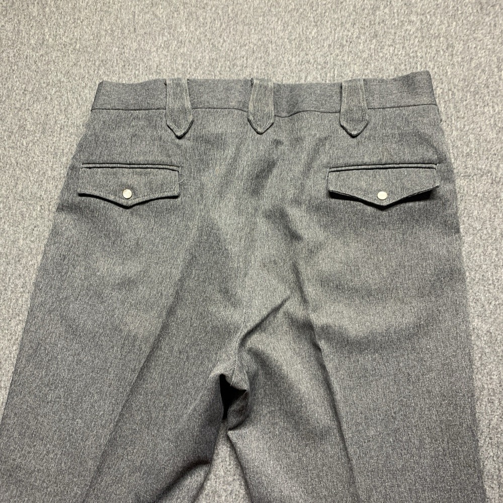 Vtg Mesquite Western Wear Men's Pants in Gray Made In USA - Size 34x31 ACTUAL - Picture 5 of 12